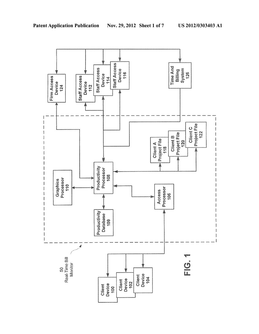 INTERACTIVE, REAL-TIME SYSTEM AND METHOD FOR MONITORING PROFESSIONAL FEES - diagram, schematic, and image 02