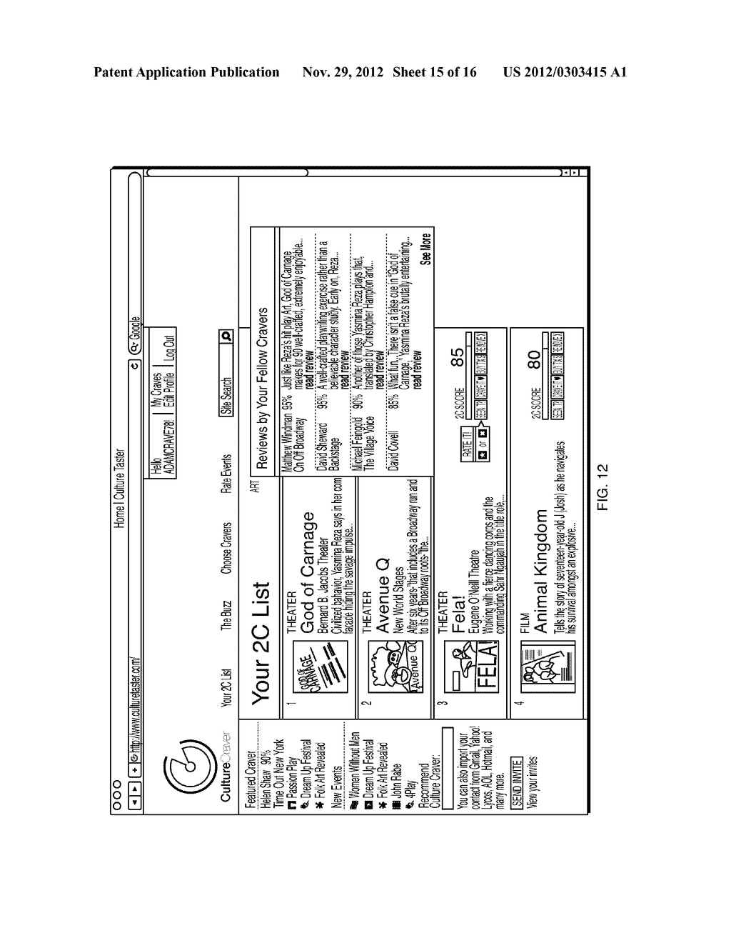 SYSTEM AND METHOD OF PROVIDING RECOMMENDATIONS - diagram, schematic, and image 16