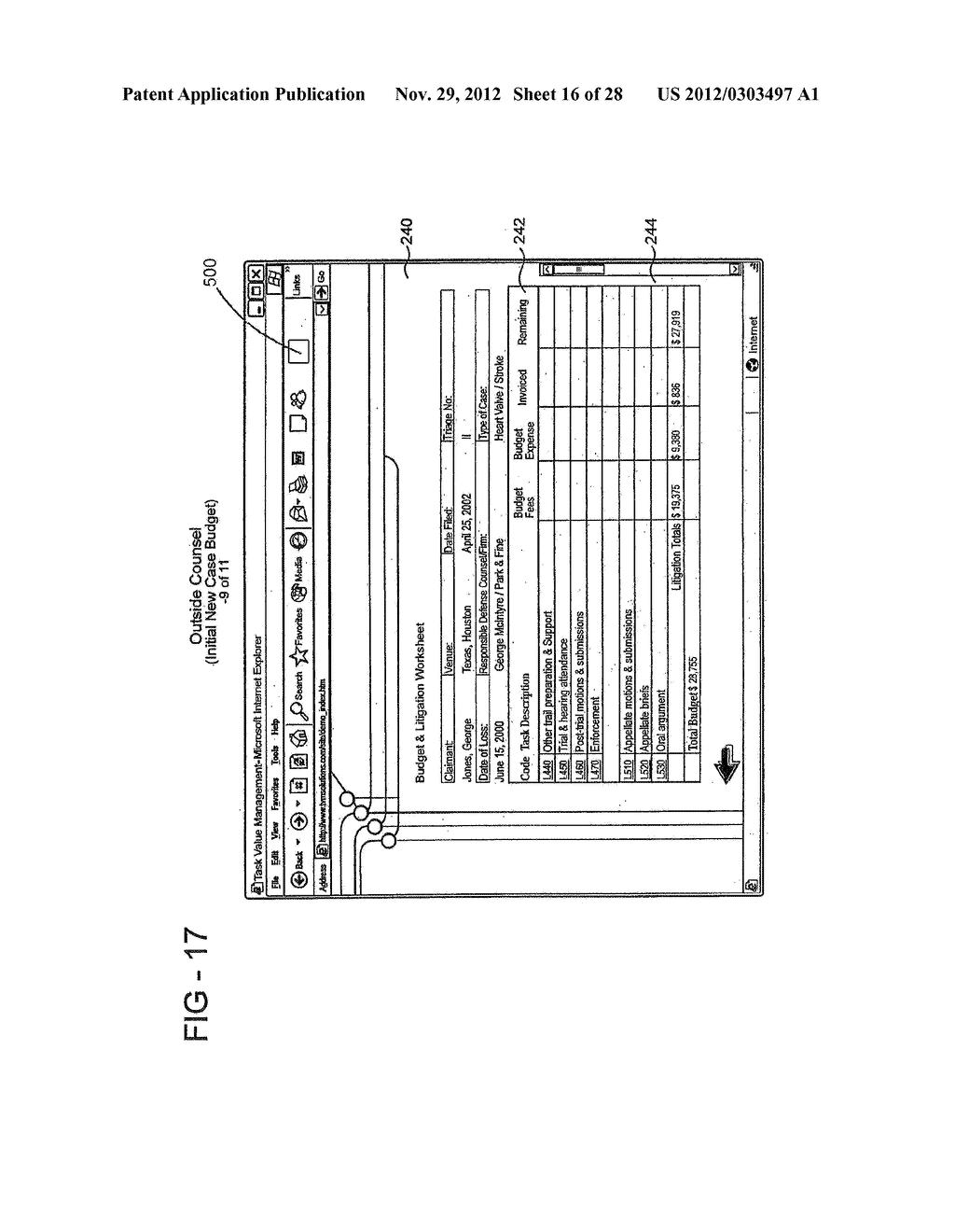 LEGAL COST MANAGEMENT SYSTEM - diagram, schematic, and image 17