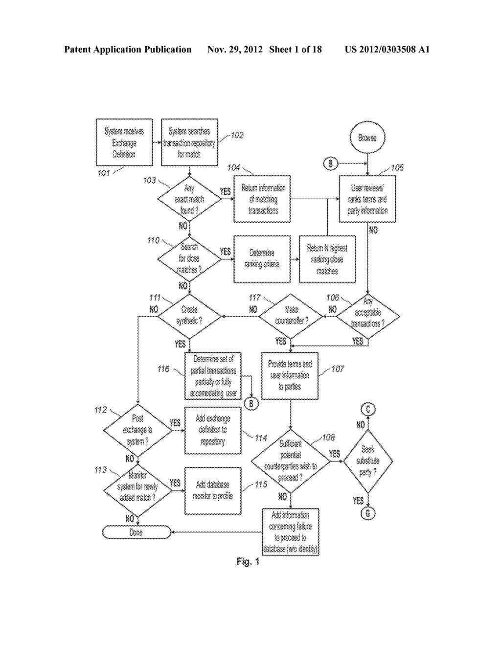 METHOD AND SYSTEM FOR DETERMINING, CONTRACTING TO EXCHANGE, AND ACCOUNTING     FOR MATCHED SETS OF OFFSETTING CASH FLOWS - diagram, schematic, and image 02