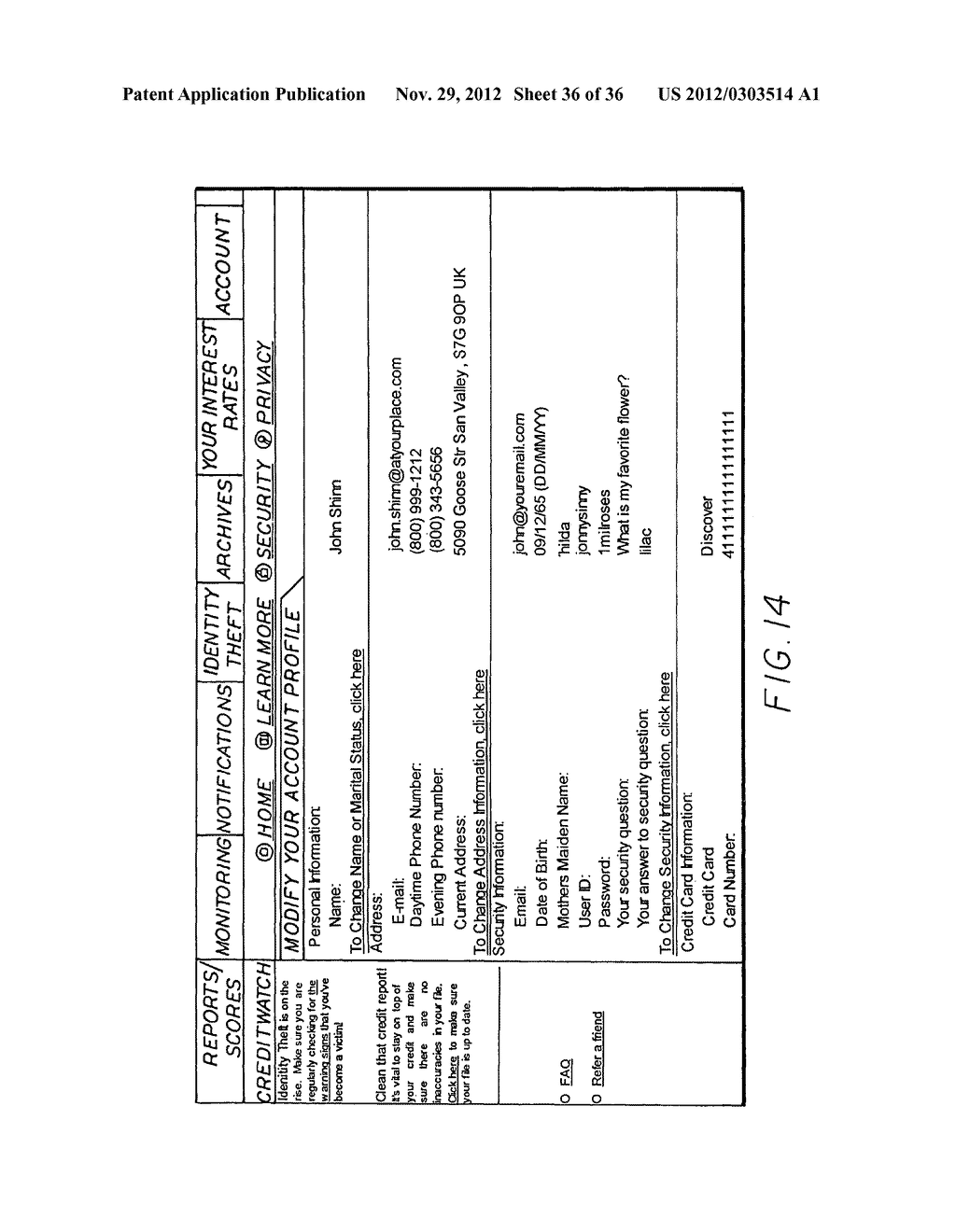 SYSTEMS AND METHODS OF ON-LINE CREDIT INFORMATION MONITORING AND CONTROL - diagram, schematic, and image 37