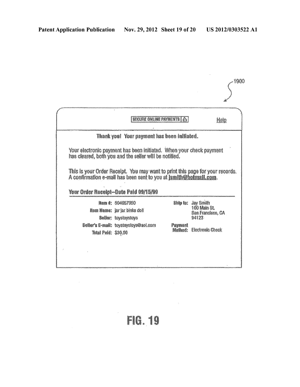 METHOD AND APPARATUS FOR FACILITATING ONLINE PAYMENT TRANSACTIONS IN A     NETWORK-BASED TRANSACTION FACILITY USING MULTIPLE PAYMENT INSTRUMENTS - diagram, schematic, and image 20