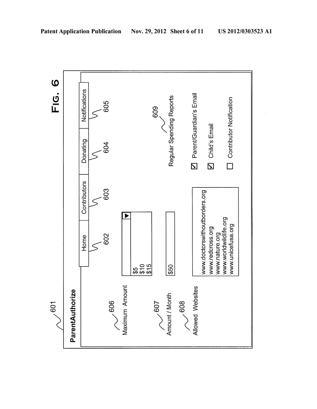 SYSTEM AND METHOD FOR DONATING TO CHARITABLE ORGANIZATIONS - diagram, schematic, and image 07