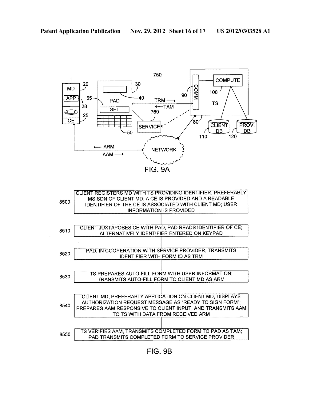 SYSTEM AND METHOD FOR PERFORMING A TRANSACTION RESPONSIVE TO A MOBILE     DEVICE - diagram, schematic, and image 17