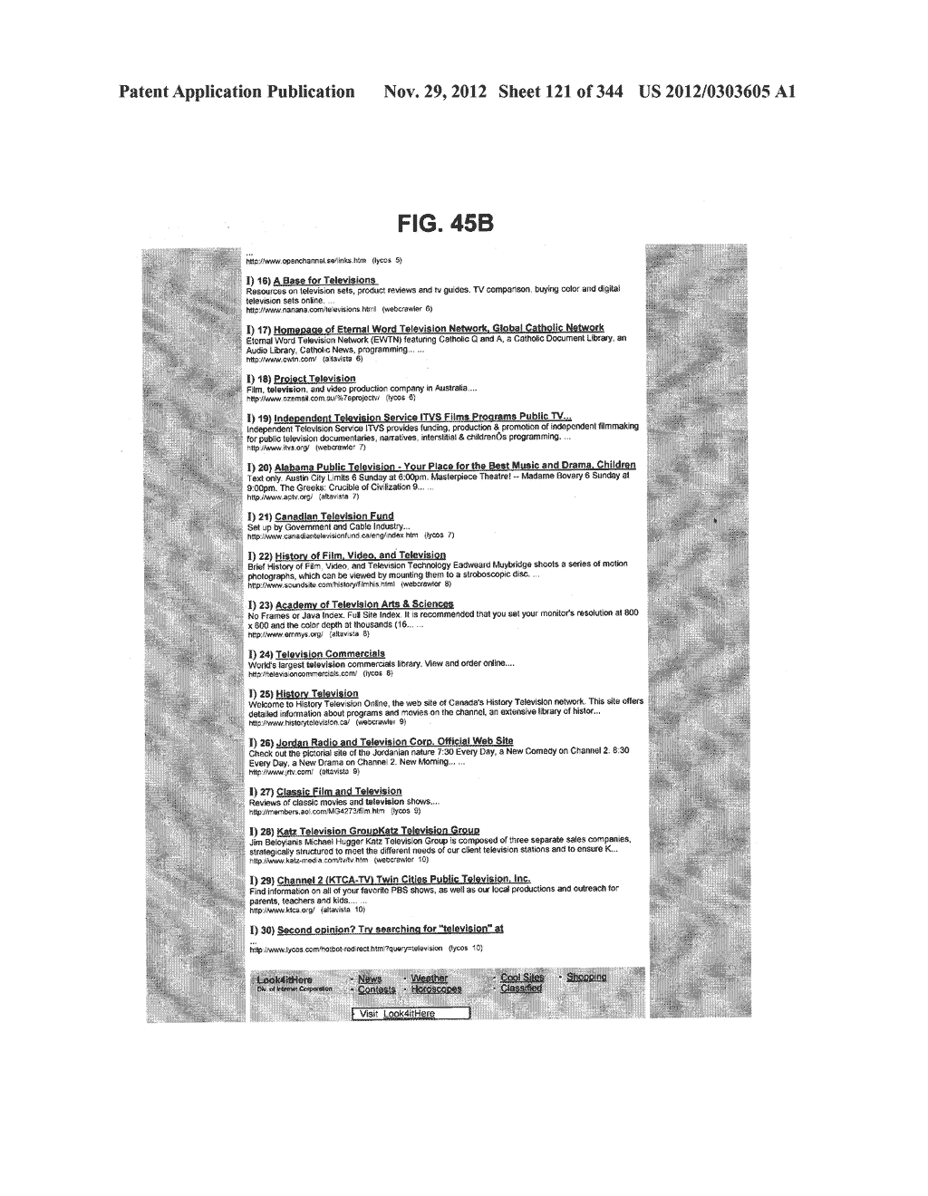 Metasearch Engine for Ordering At Least One Item Returned In Search     Results Using At Least One Query on Multiple Unique Hosts and for     Displaying Associated Advertising - diagram, schematic, and image 122