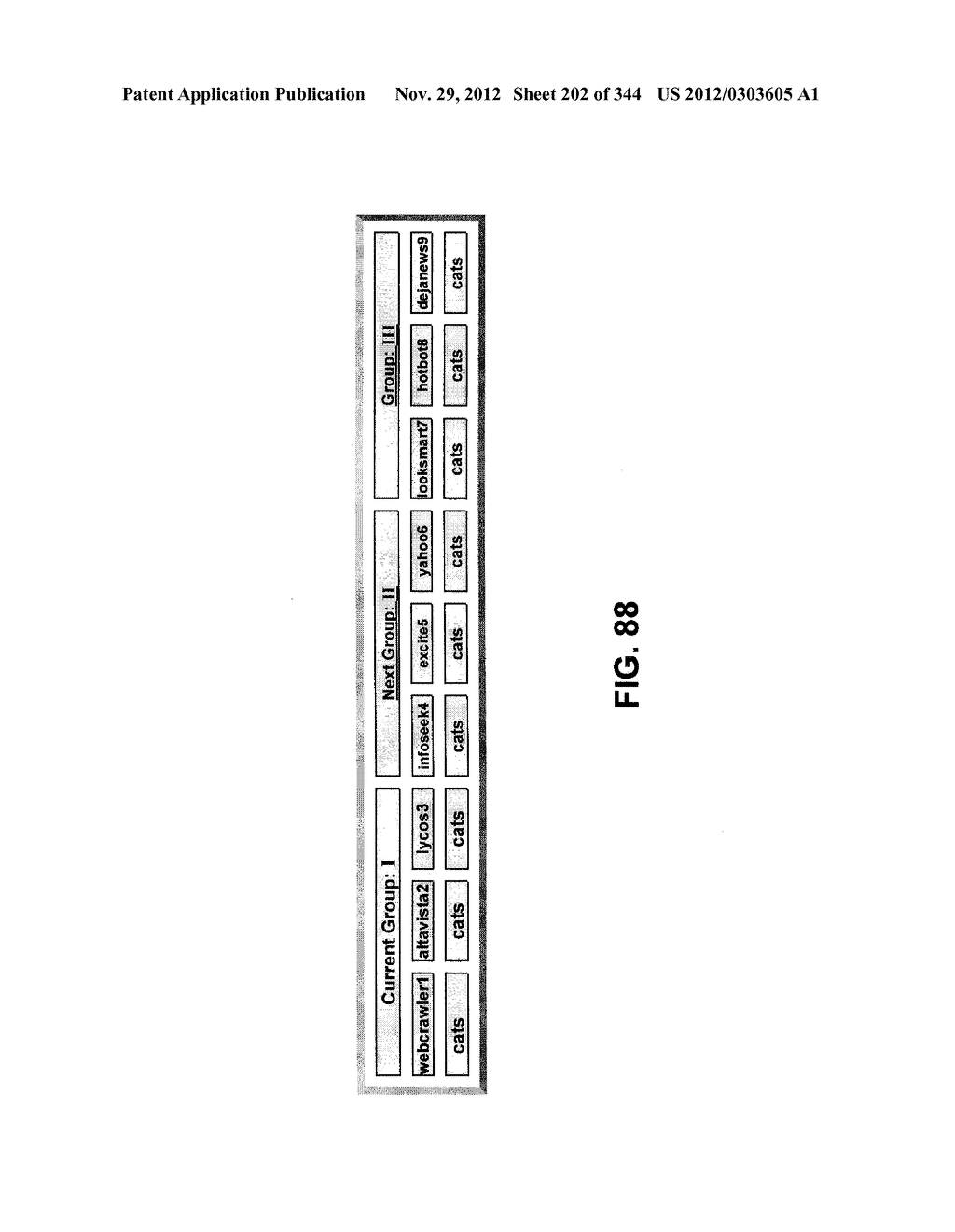 Metasearch Engine for Ordering At Least One Item Returned In Search     Results Using At Least One Query on Multiple Unique Hosts and for     Displaying Associated Advertising - diagram, schematic, and image 203