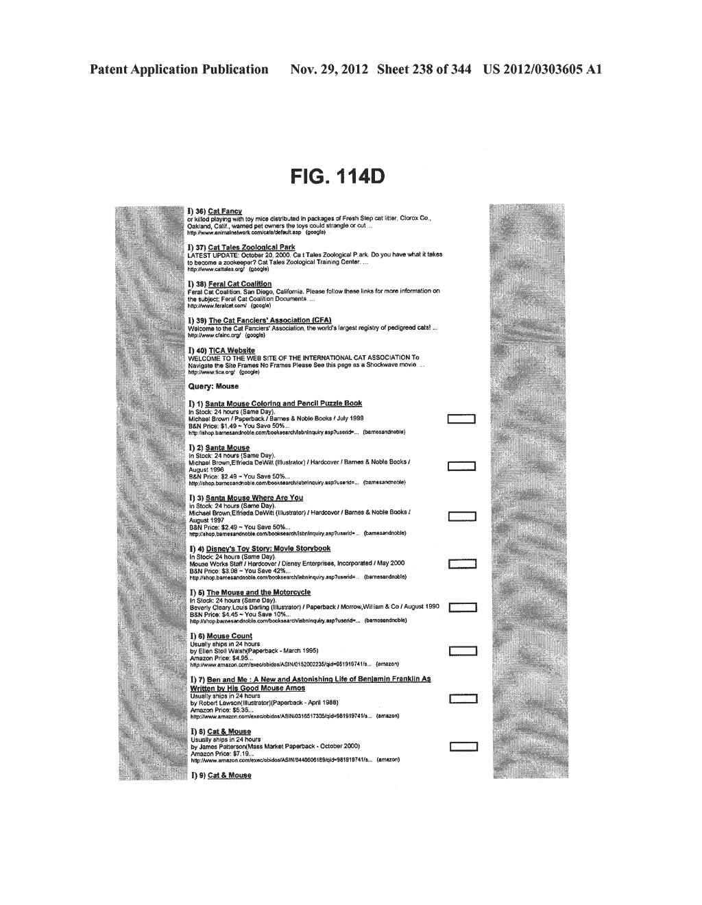 Metasearch Engine for Ordering At Least One Item Returned In Search     Results Using At Least One Query on Multiple Unique Hosts and for     Displaying Associated Advertising - diagram, schematic, and image 239