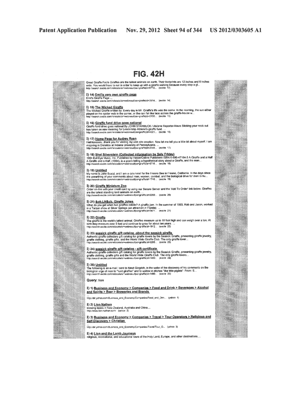 Metasearch Engine for Ordering At Least One Item Returned In Search     Results Using At Least One Query on Multiple Unique Hosts and for     Displaying Associated Advertising - diagram, schematic, and image 95