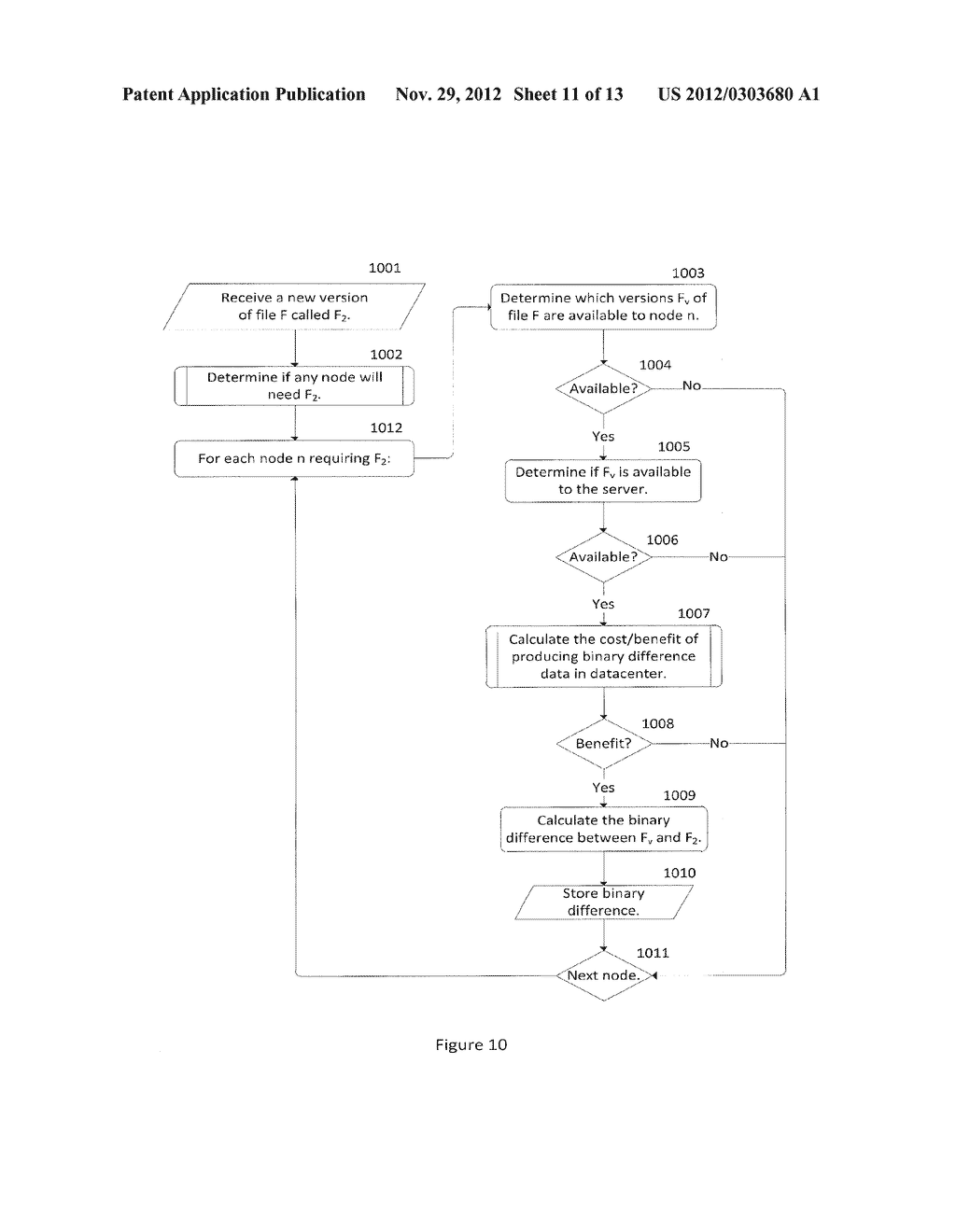 METHOD FOR THE PREEMPTIVE CREATION OF BINARY DELTA INFORMATION WITHIN A     COMPUTER NETWORK - diagram, schematic, and image 12