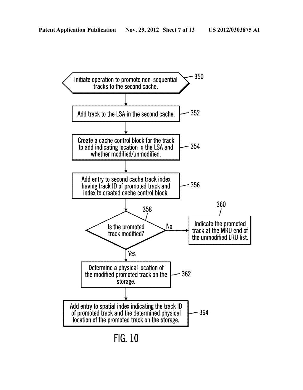 POPULATING STRIDES OF TRACKS TO DEMOTE FROM A FIRST CACHE TO A SECOND     CACHE - diagram, schematic, and image 08