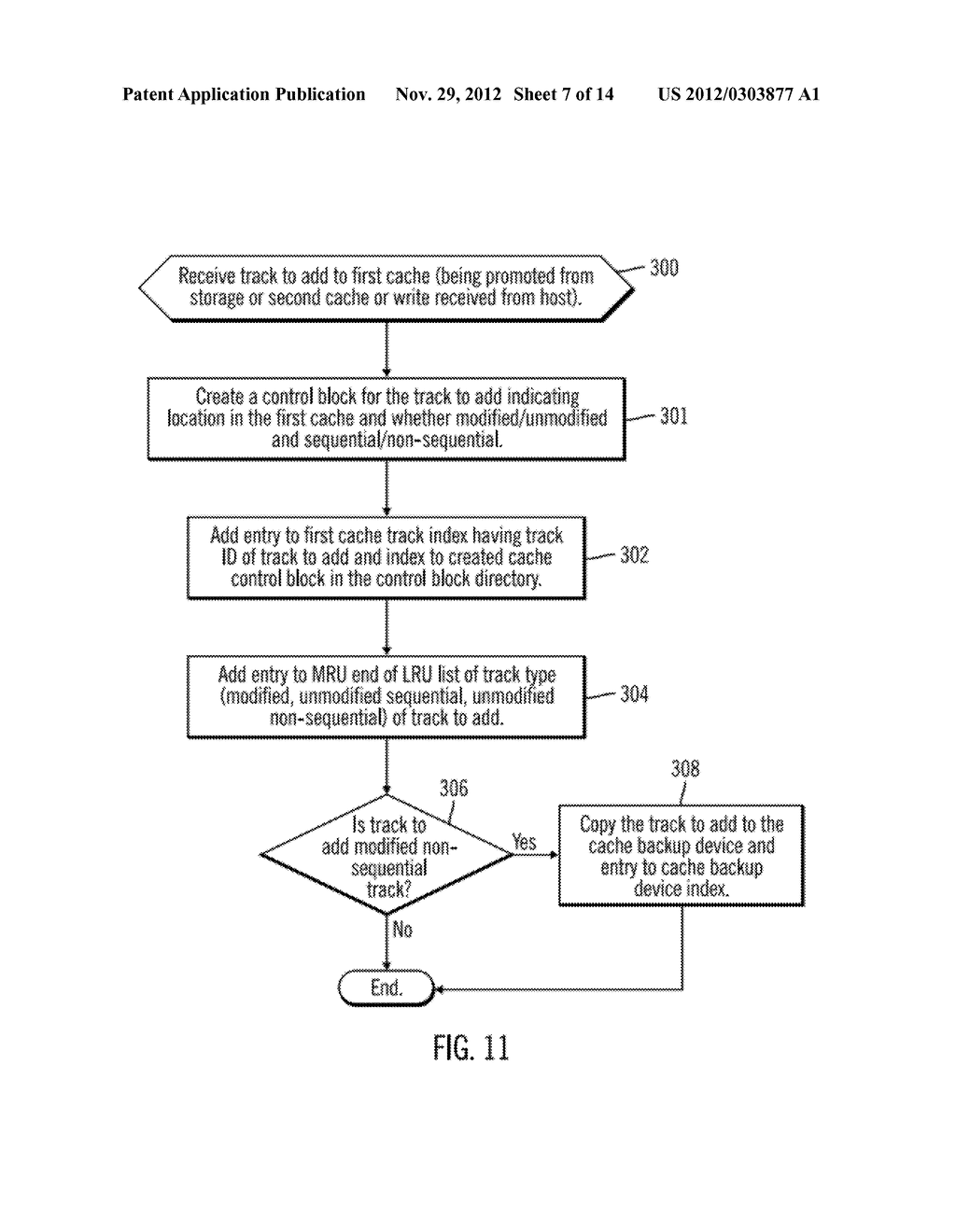 USING AN ATTRIBUTE OF A WRITE REQUEST TO DETERMINE WHERE TO CACHE DATA IN     A STORAGE SYSTEM HAVING MULTIPLE CACHES INCLUDING NON-VOLATILE  STORAGE     CACHE IN A SEQUENTIAL ACCESS STORAGE DEVICE - diagram, schematic, and image 08