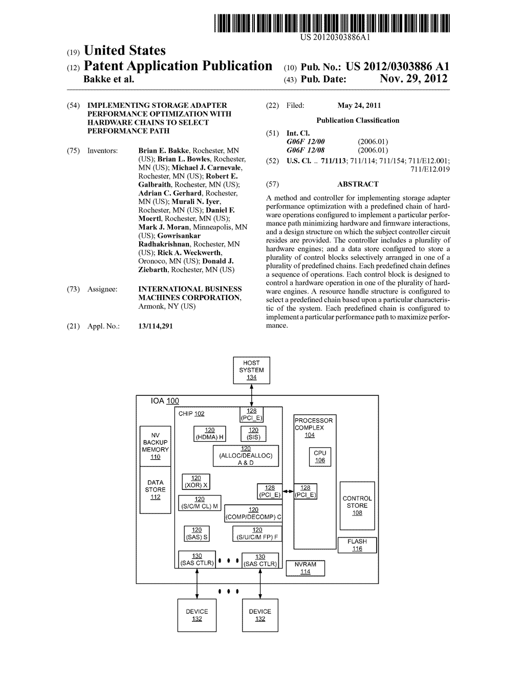 IMPLEMENTING STORAGE ADAPTER PERFORMANCE OPTIMIZATION WITH HARDWARE CHAINS     TO SELECT PERFORMANCE PATH - diagram, schematic, and image 01