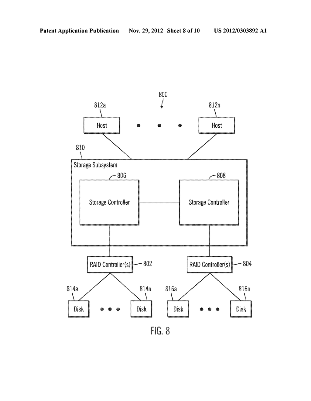 WRITING OF NEW DATA OF A FIRST BLOCK SIZE IN A RAID ARRAY THAT STORES BOTH     PARITY AND DATA IN A SECOND BLOCK SIZE - diagram, schematic, and image 09