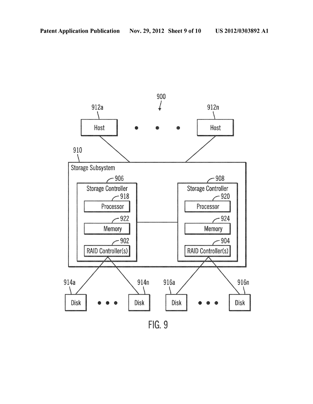 WRITING OF NEW DATA OF A FIRST BLOCK SIZE IN A RAID ARRAY THAT STORES BOTH     PARITY AND DATA IN A SECOND BLOCK SIZE - diagram, schematic, and image 10