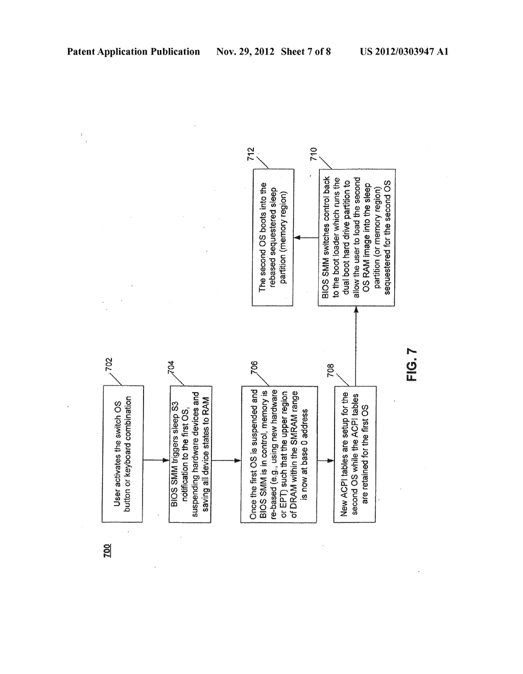 Switching Between Multiple Operating Systems (OSes) Using Sleep State     Management And Sequestered Re-Baseable Memory - diagram, schematic, and image 08