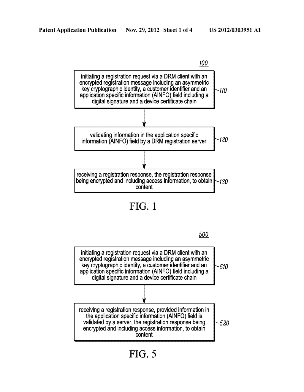 METHOD AND SYSTEM FOR REGISTERING A DRM CLIENT - diagram, schematic, and image 02