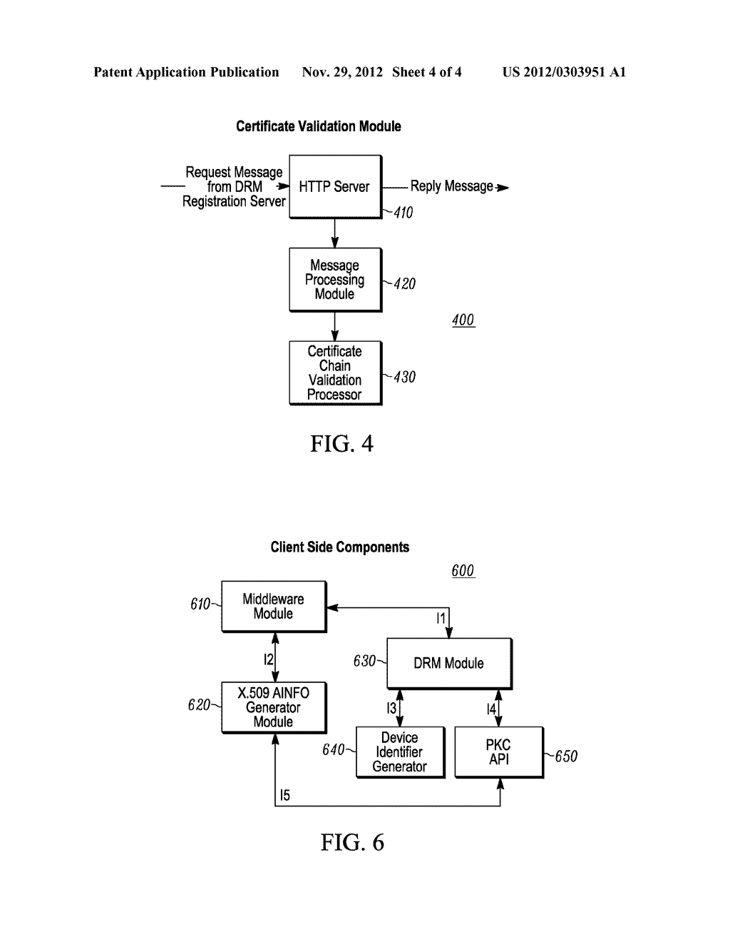 METHOD AND SYSTEM FOR REGISTERING A DRM CLIENT - diagram, schematic, and image 05