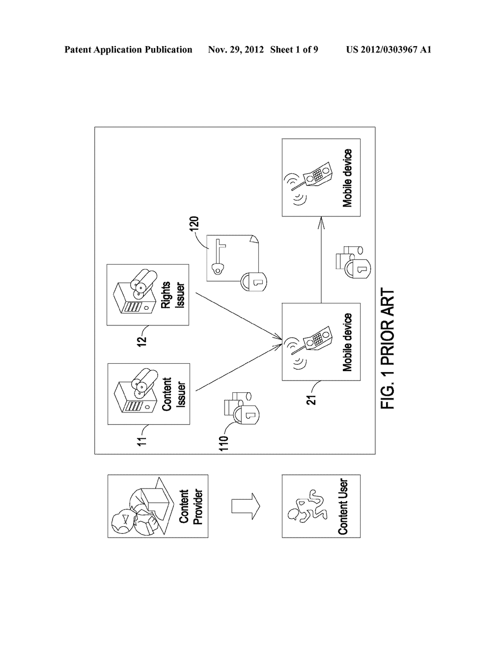 DIGITAL RIGHTS MANAGEMENT SYSTEM AND METHOD FOR PROTECTING DIGITAL CONTENT - diagram, schematic, and image 02