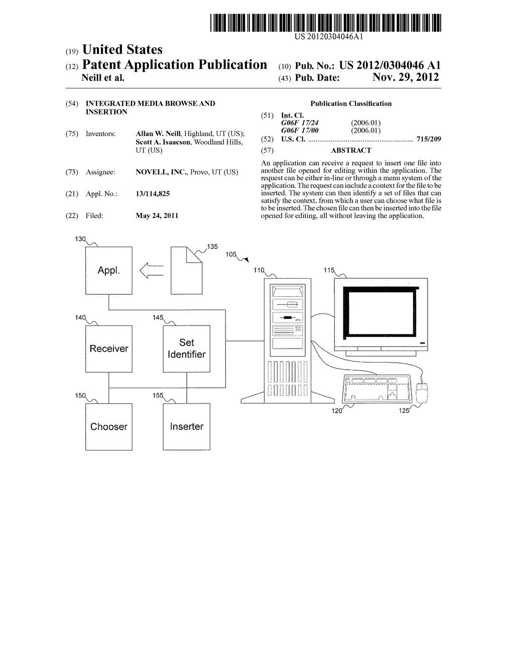 INTEGRATED MEDIA BROWSE AND INSERTION - diagram, schematic, and image 01