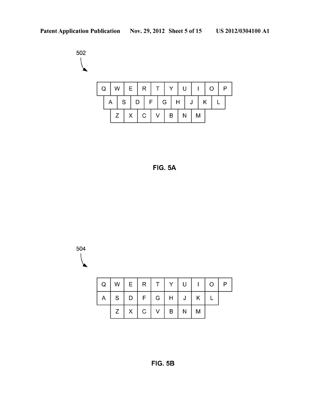 Method, Device, and Graphical User Interface Providing Word     Recommendations for Text Input - diagram, schematic, and image 06