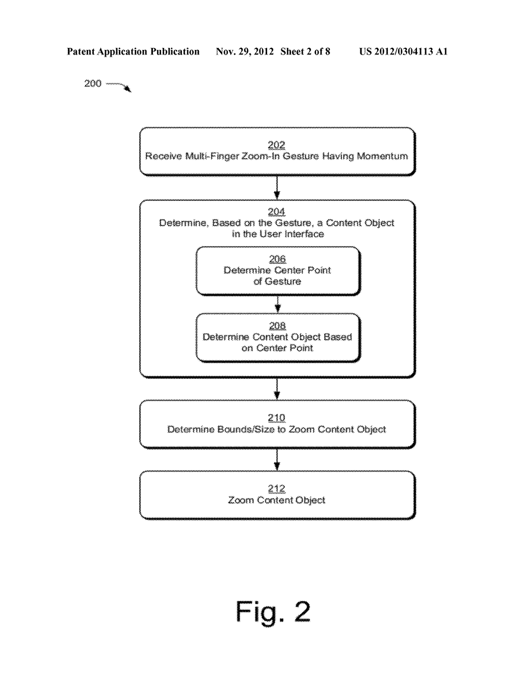 GESTURE-BASED CONTENT-OBJECT ZOOMING - diagram, schematic, and image 03