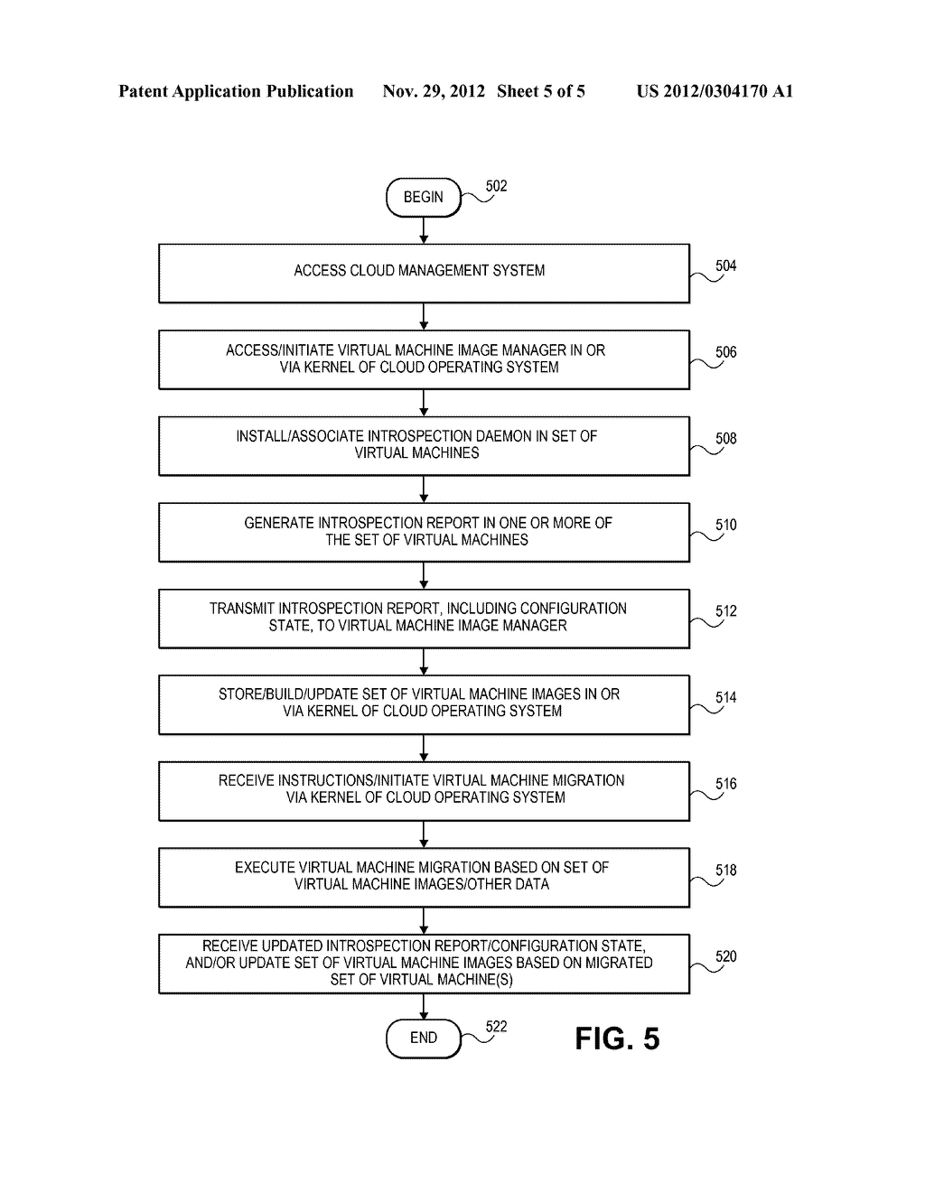 SYSTEMS AND METHODS FOR INTROSPECTIVE APPLICATION REPORTING TO FACILITATE     VIRTUAL MACHINE MOVEMENT BETWEEN CLOUD HOSTS - diagram, schematic, and image 06