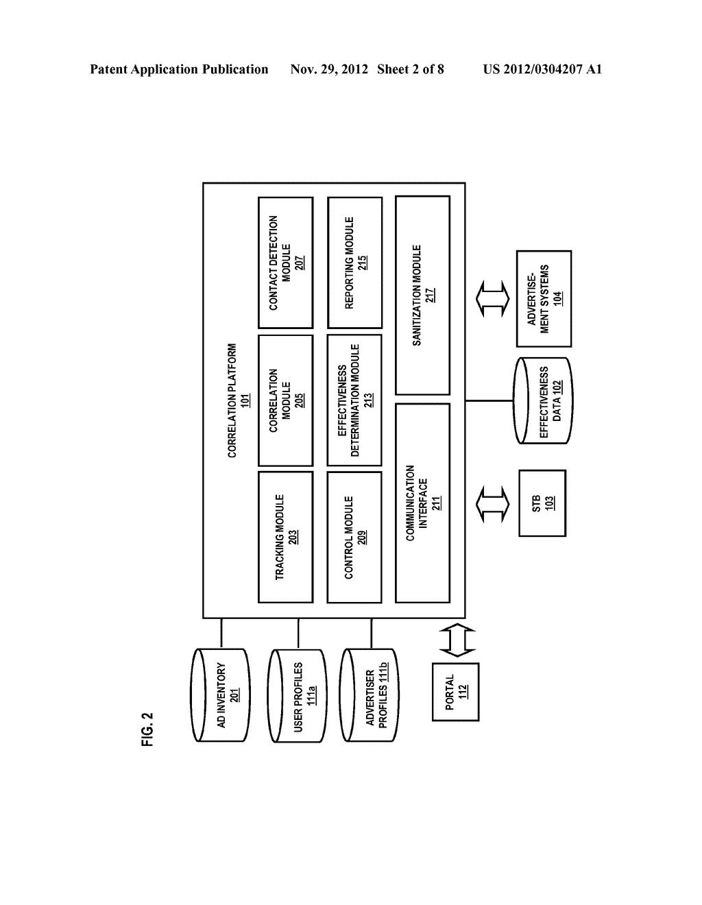 METHOD AND APPARATUS FOR PROVIDING ADVERTISEMENT CORRELATION - diagram, schematic, and image 03