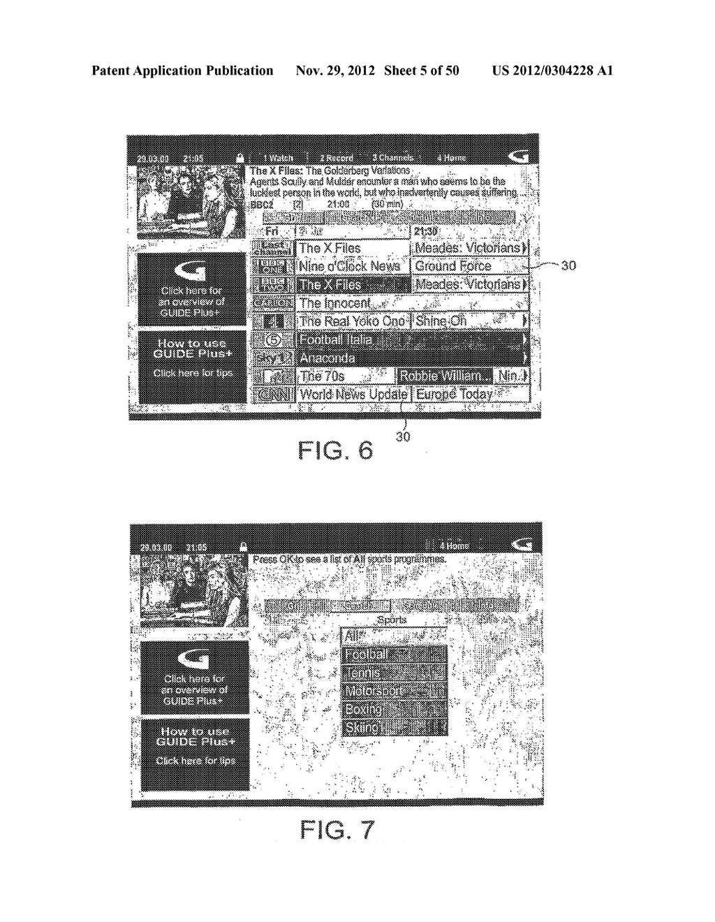 ELECTRONIC PROGRAM GUIDE FOR INDICATING AVAILABILITY OF PAST PROGRAMS IN     THE FUTURE - diagram, schematic, and image 06