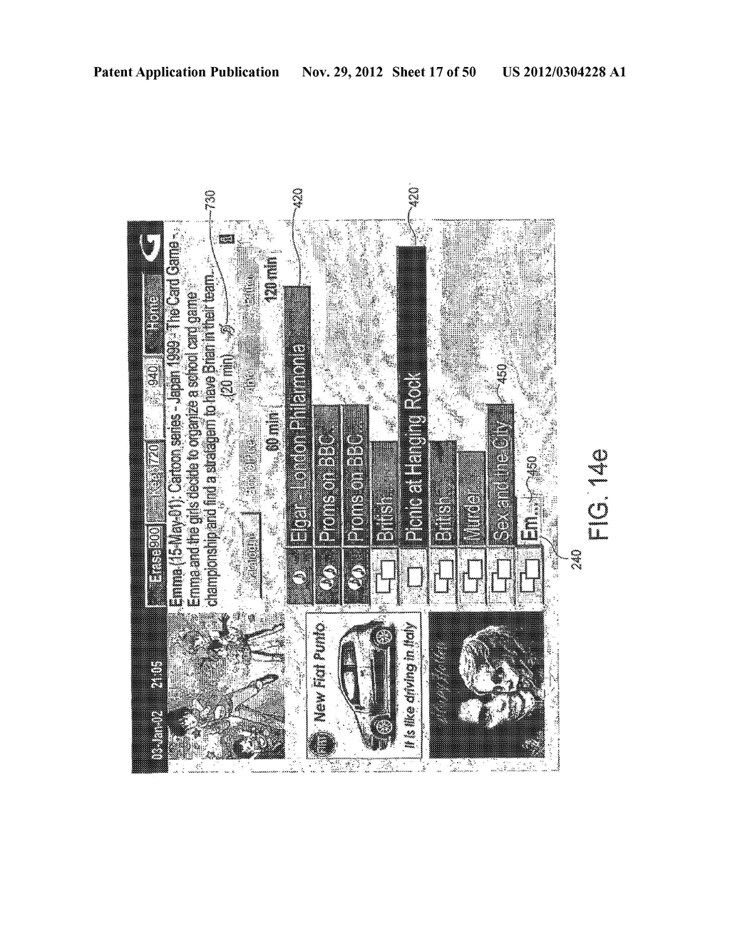 ELECTRONIC PROGRAM GUIDE FOR INDICATING AVAILABILITY OF PAST PROGRAMS IN     THE FUTURE - diagram, schematic, and image 18