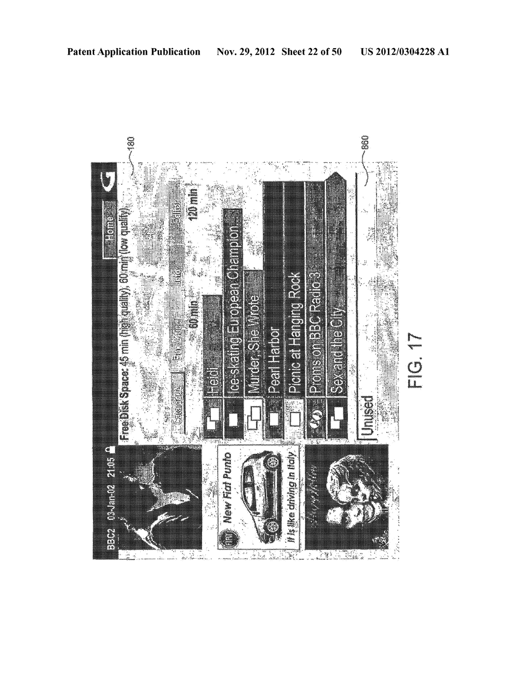 ELECTRONIC PROGRAM GUIDE FOR INDICATING AVAILABILITY OF PAST PROGRAMS IN     THE FUTURE - diagram, schematic, and image 23