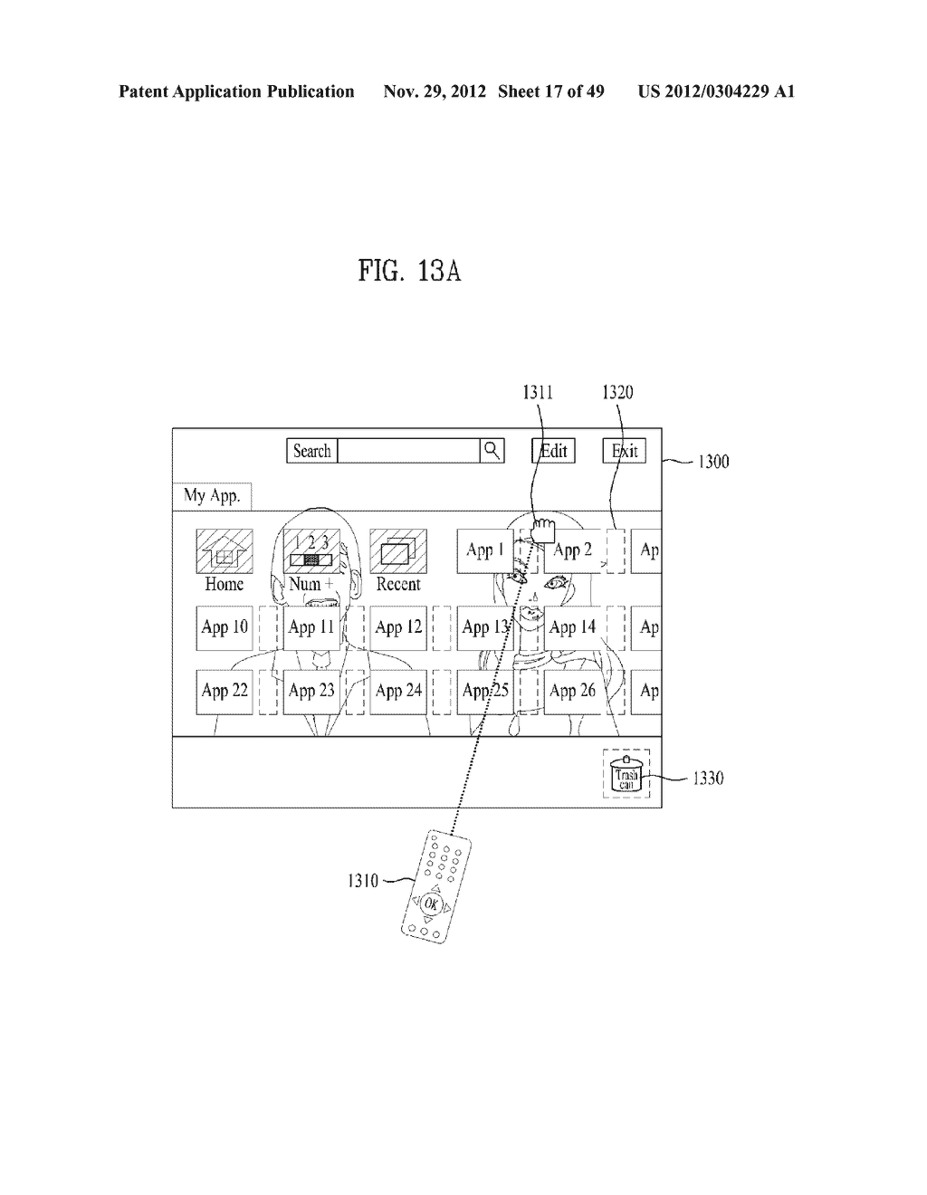 DISPLAY APPARATUS FOR PROCESSING MULTIPLE APPLICATIONS AND METHOD FOR     CONTROLLING THE SAME - diagram, schematic, and image 18