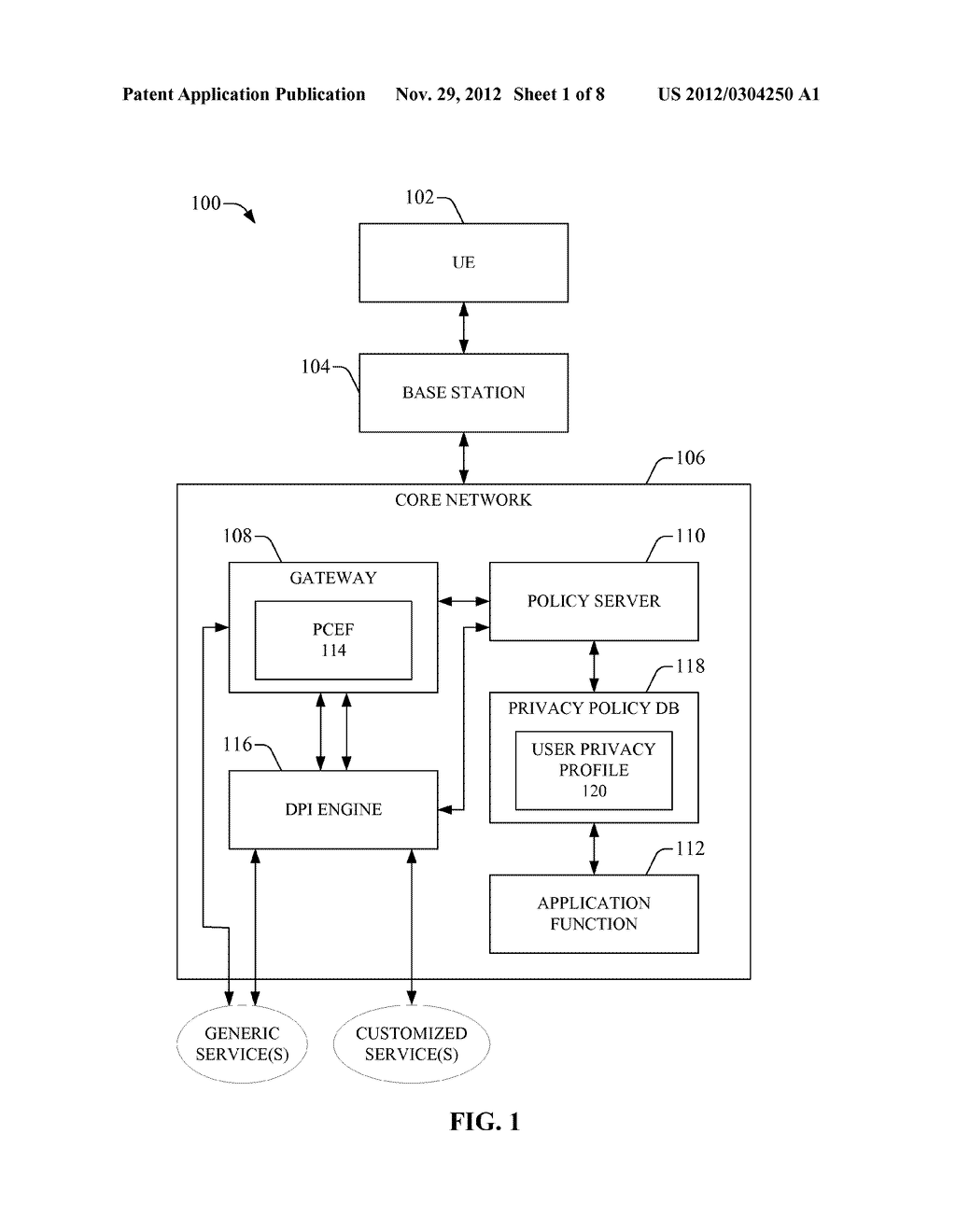 POLICY-BASED PRIVACY PROTECTION IN CONVERGED COMMUNICATION NETWORKS - diagram, schematic, and image 02