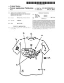 ARTICLE OF CLOTHING HAVING PERSONALIZED INDICIA AND METHOD OF PRODUCING     THE SAME diagram and image