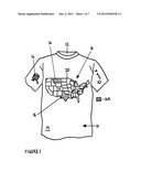 ARTICLE OF CLOTHING HAVING PERSONALIZED INDICIA AND METHOD OF PRODUCING     THE SAME diagram and image