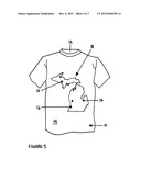 ARTICLE OF CLOTHING HAVING PERSONALIZED INDICIA AND METHOD OF PRODUCING     THE SAME diagram and image