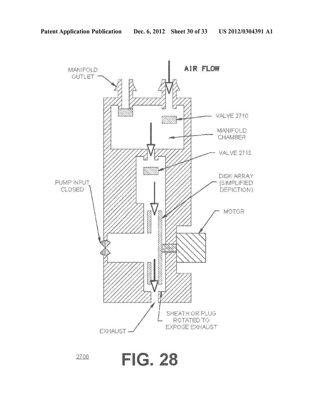 PUMP AND HOUSING CONFIGURATION FOR INFLATING AND DEFLATING AN AIR MATTRESS - diagram, schematic, and image 31