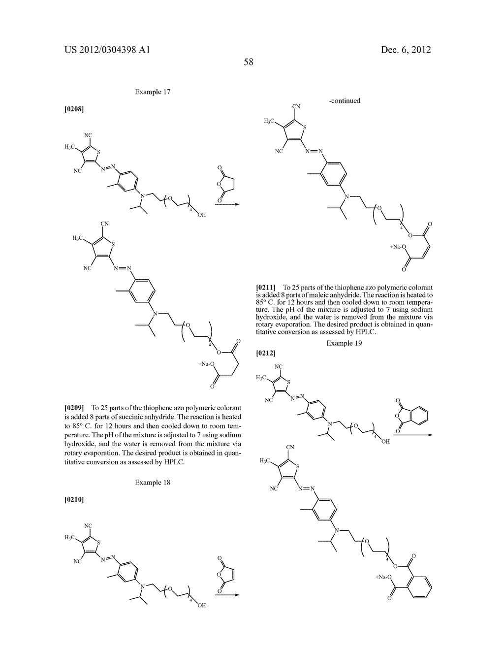 THIOPHENE AZO CARBOXYLATE DYES AND LAUNDRY CARE COMPOSITIONS CONTAINING     THE SAME - diagram, schematic, and image 59