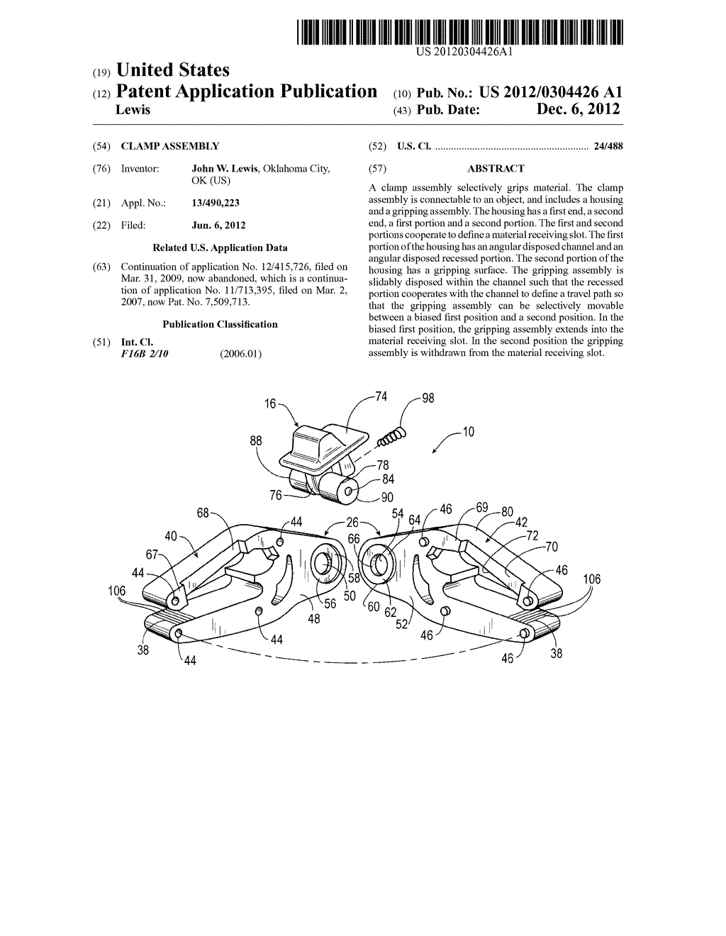 CLAMP ASSEMBLY - diagram, schematic, and image 01