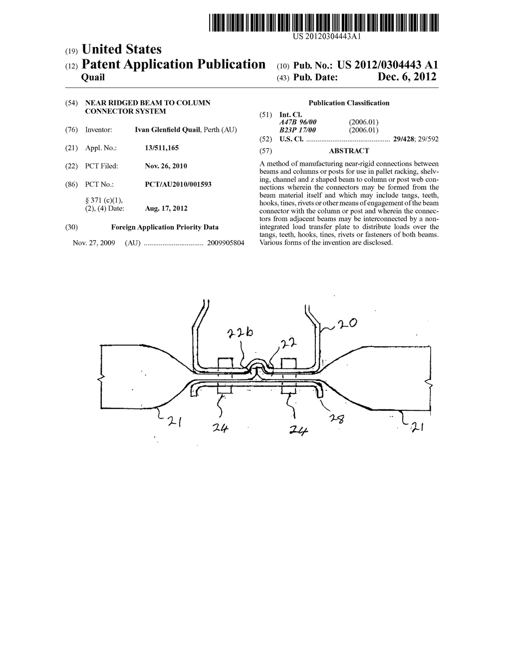 NEAR RIDGED BEAM TO COLUMN CONNECTOR SYSTEM - diagram, schematic, and image 01