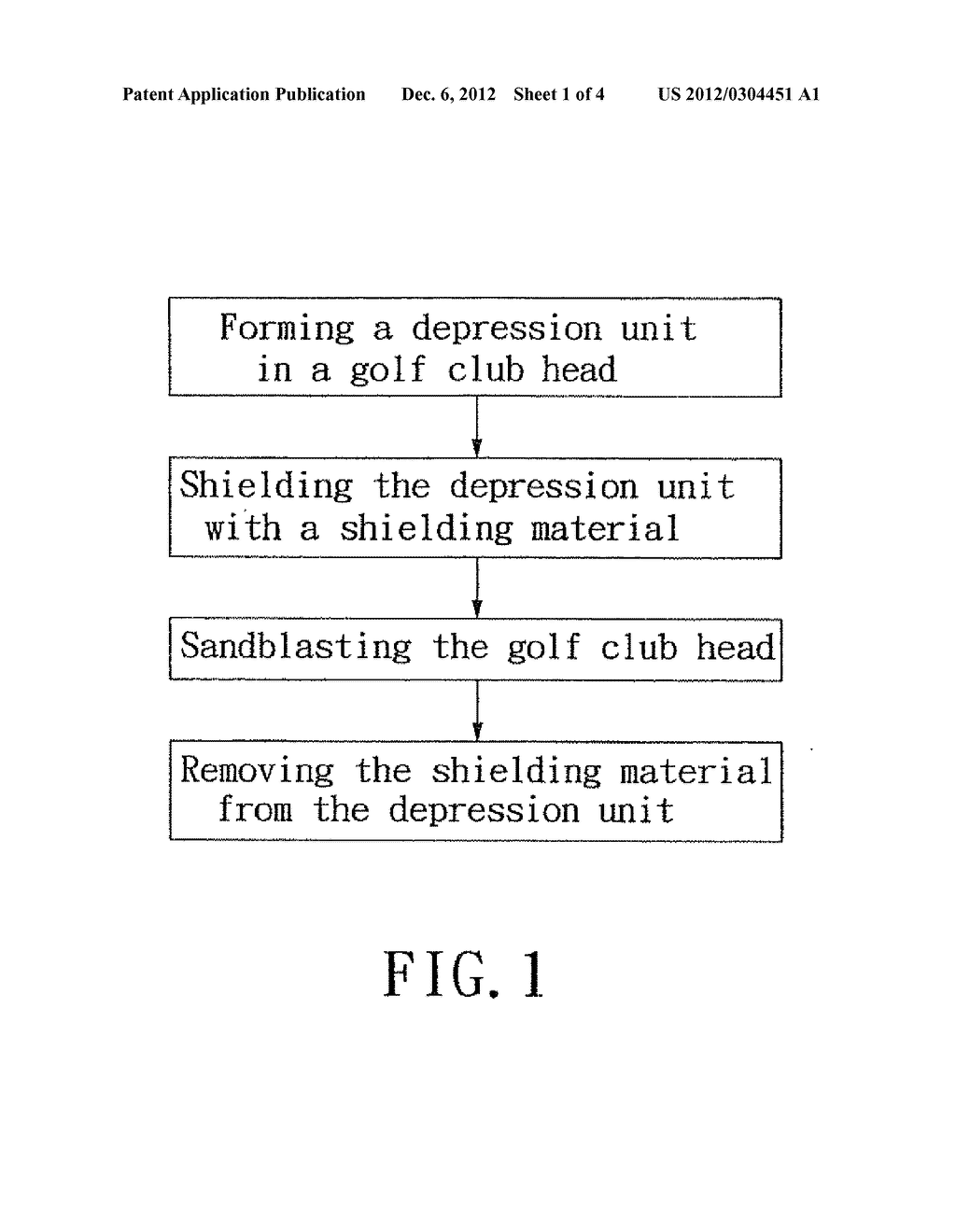 METHOD FOR SURFACE TREATING A GOLF CLUB HEAD - diagram, schematic, and image 02