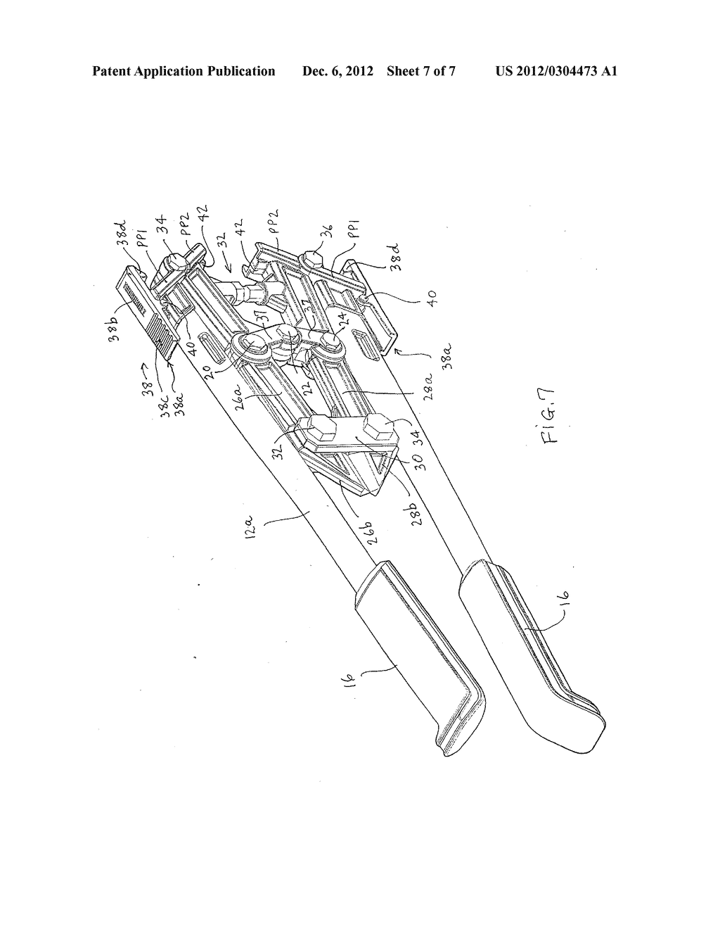 Bolt cutters with breakdown handles - diagram, schematic, and image 08