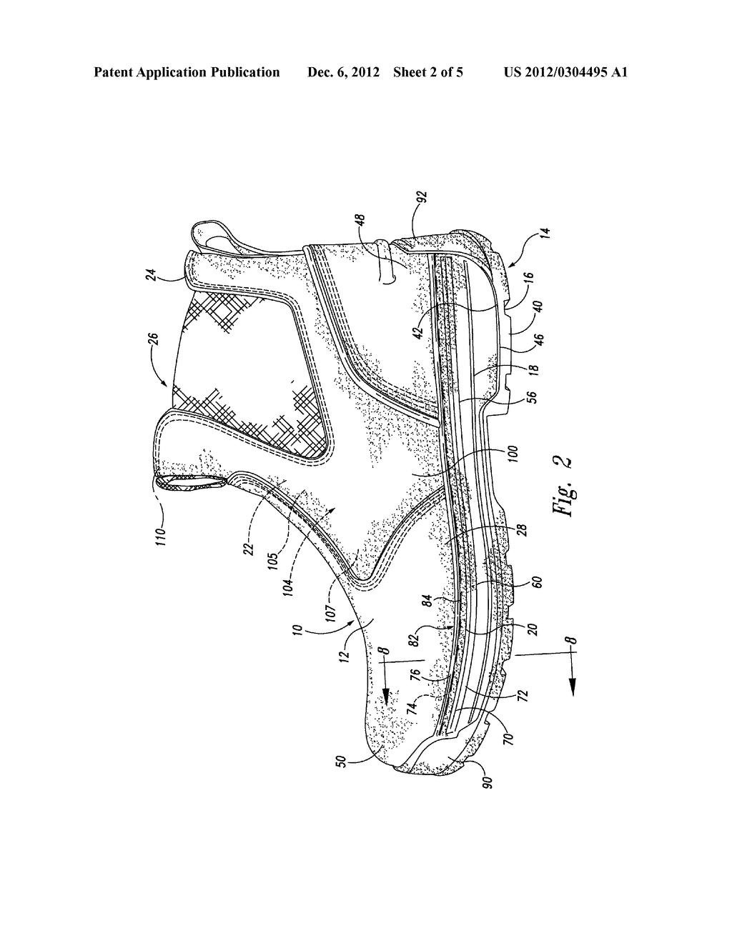 FOOTWEAR HAVING A SOLE ASSEMBLY WITH A CONCAVE CHASSIS FOR A WELT     CONSTRUCTION AND ASSOCIATED METHODS - diagram, schematic, and image 03