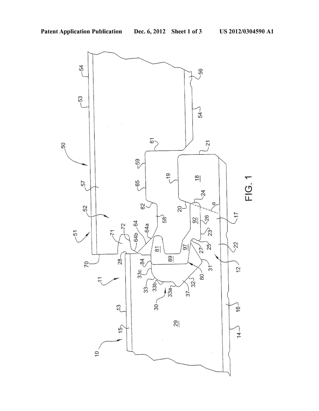 SET OF PANELS COMPRISING RETAINING PROFILES WITH A SEPARATE CLIP AND     METHOD FOR INSERTING THE CLIP - diagram, schematic, and image 02