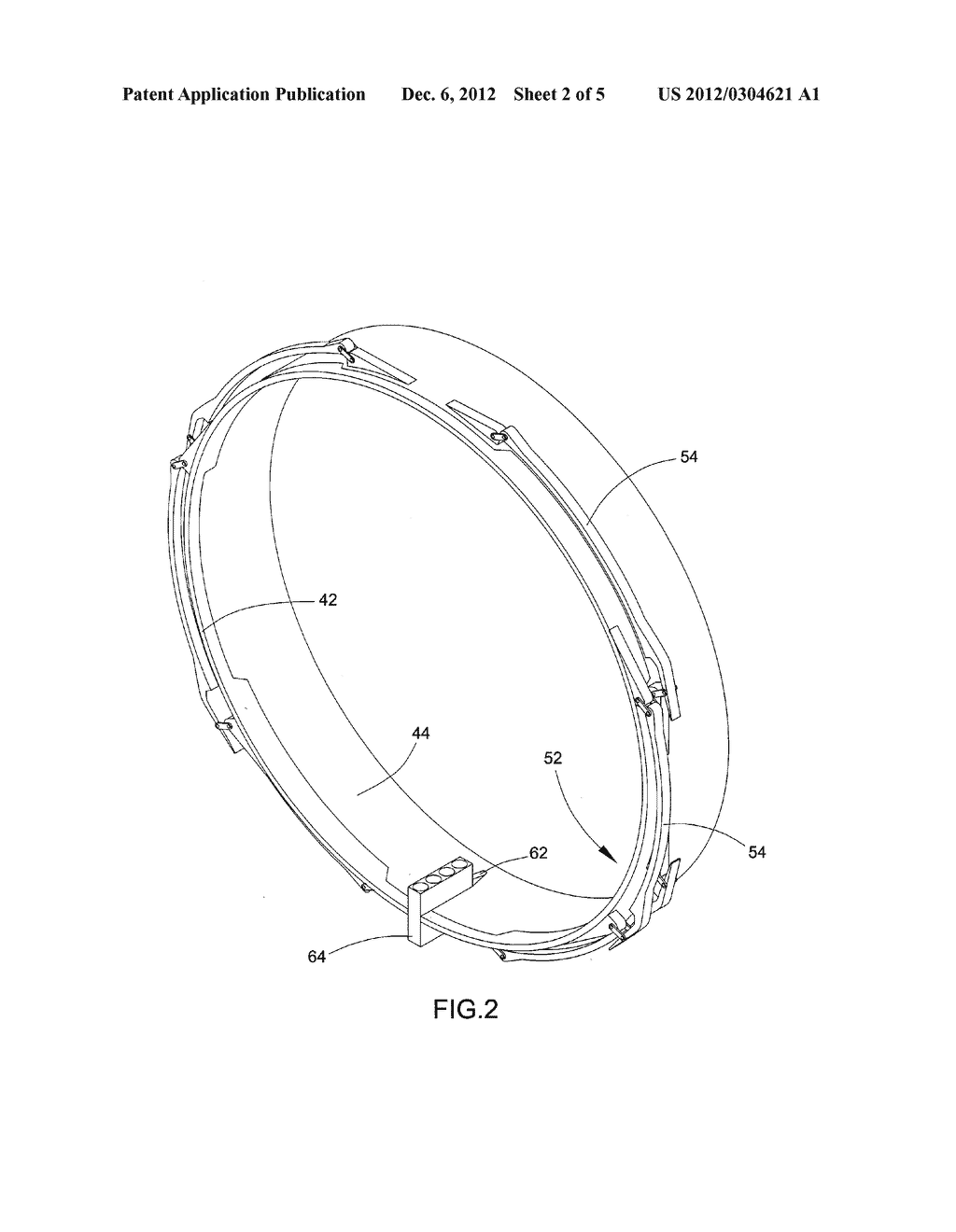 CLAMPING SYSTEM AND METHOD FOR THRUST REVERSER ATTACHMENT - diagram, schematic, and image 03