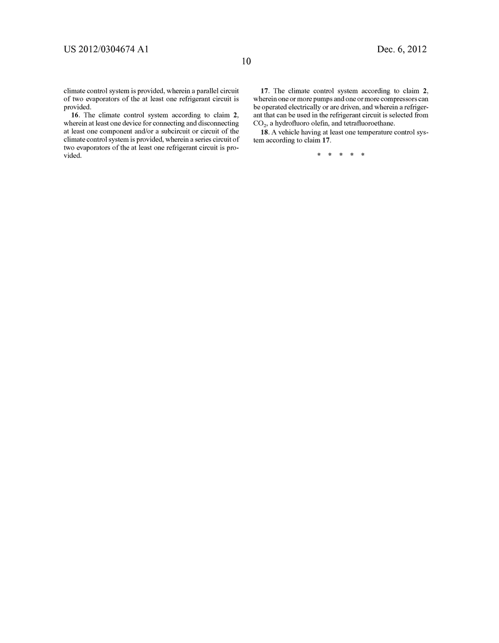 CLIMATE CONTROL SYSTEM FOR A VEHICLE AND METHOD FOR CONTROLLING     TEMPERATURE - diagram, schematic, and image 19