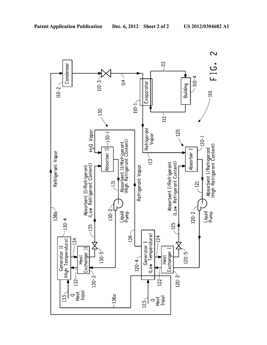 Absorption Cycle System Having Dual Absorption Circuits - diagram, schematic, and image 03