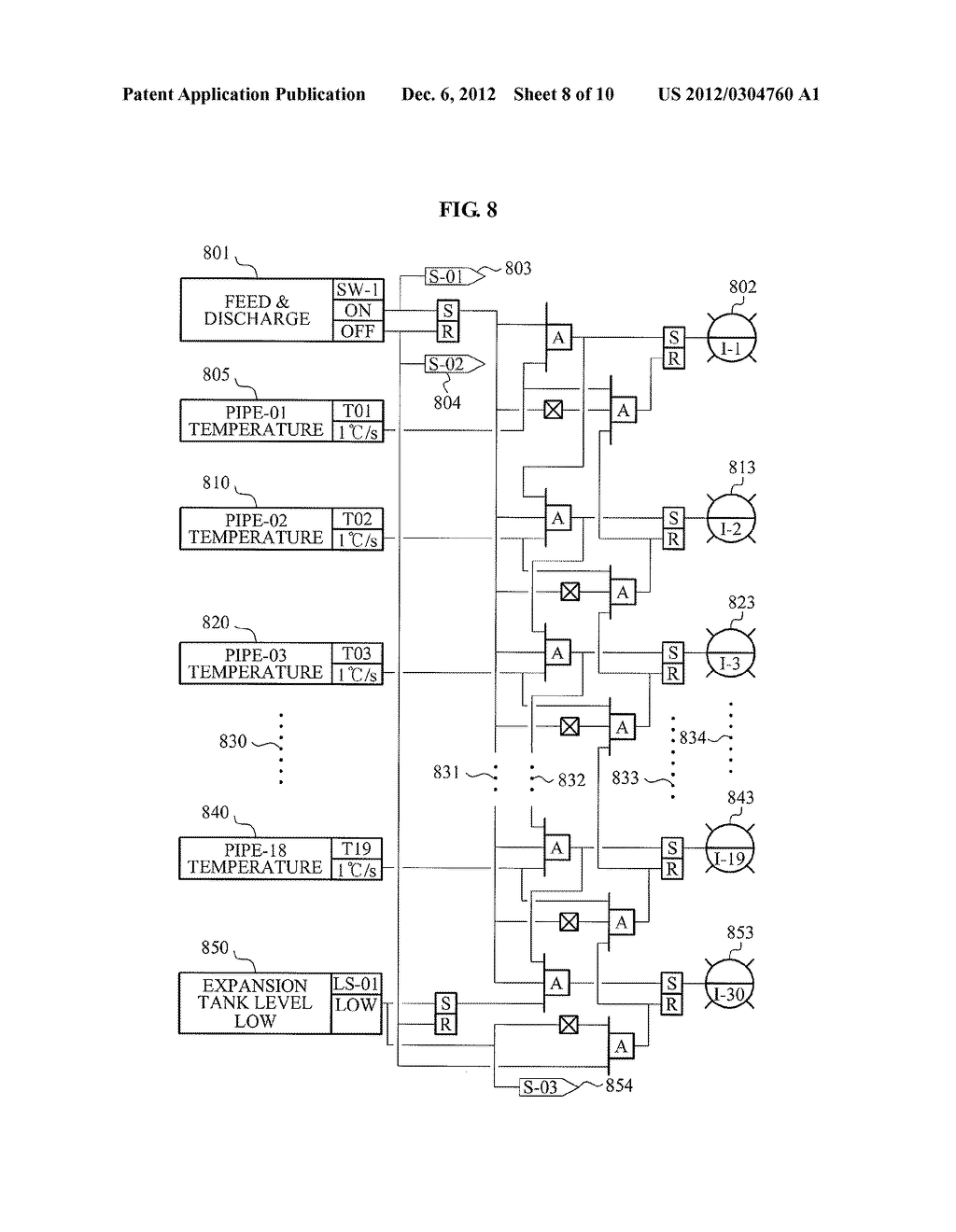 APPARATUS AND METHOD OF MONITORING FLOW OF LIQUID IN PIPE - diagram, schematic, and image 09