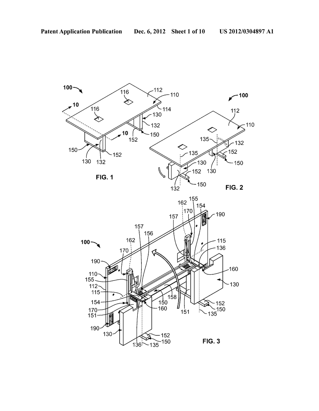 Adjustable Table Apparatus and Method - diagram, schematic, and image 02