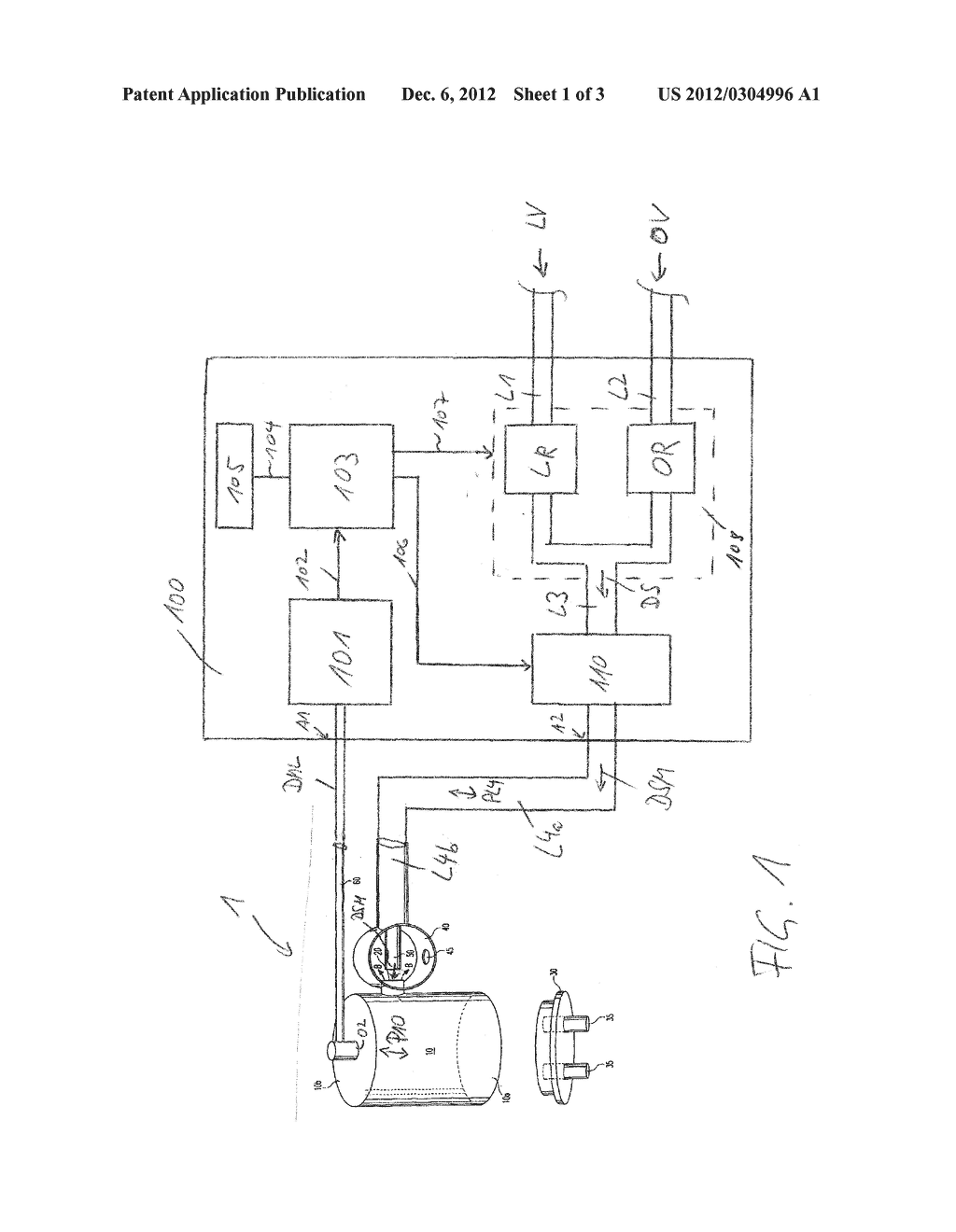 Compressed Air Control Device for a CPAP Device and Corresponding CPAP     System - diagram, schematic, and image 02