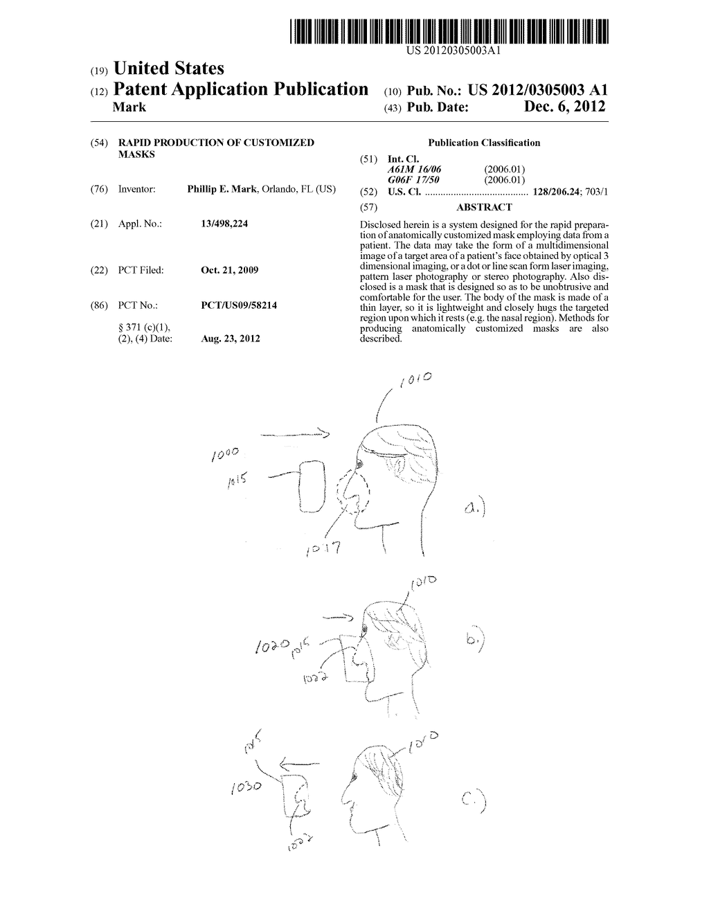 RAPID PRODUCTION OF CUSTOMIZED MASKS - diagram, schematic, and image 01